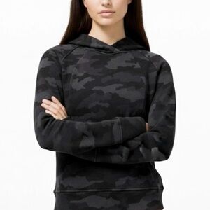 Lululemon Scuba Hoodie Pullover Camo Deep Coal Multi Colour Grey 6